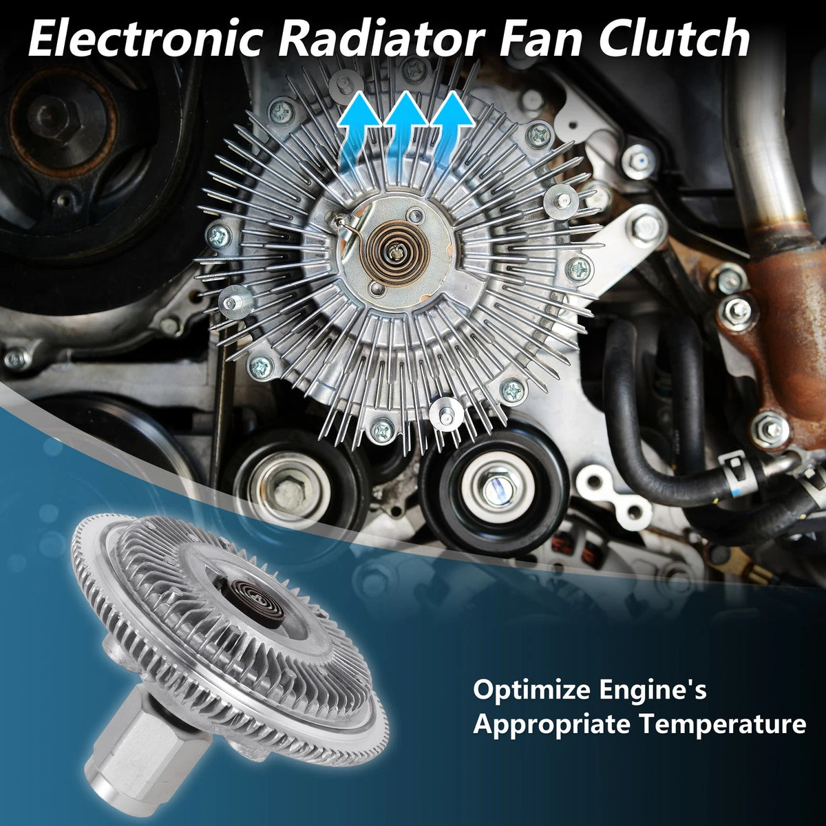 Engine Cooling Fan Clutch Replacement for Dodge Ram 1500 4.7L V8 (2002–2004)