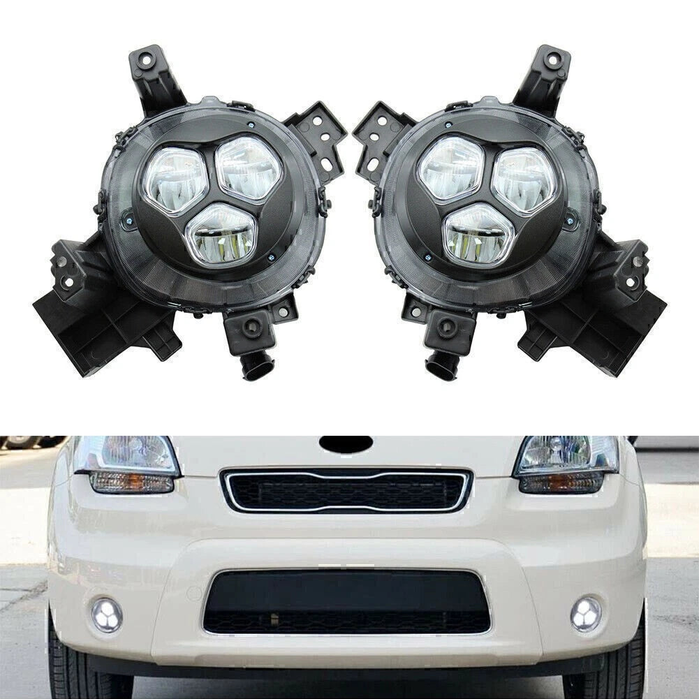 2X ABS LED Front Daytime Running Lights DRL for KIA Soul (2017–2019)