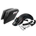 5" Stretched Saddlebags for Harley Touring (2009–2013) Matte Black