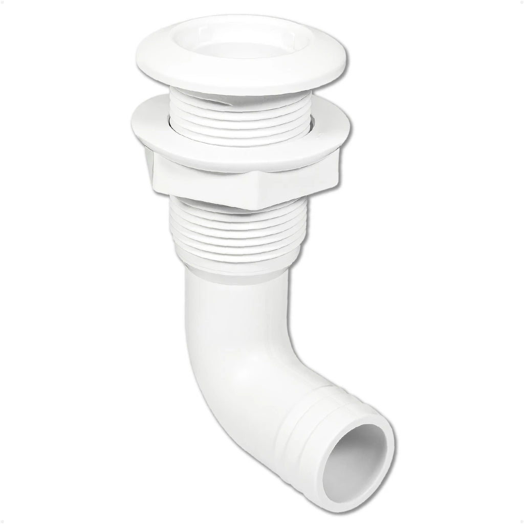 1" Angled Thru-Hull Fitting for Boat & Pontoon (FO4980)