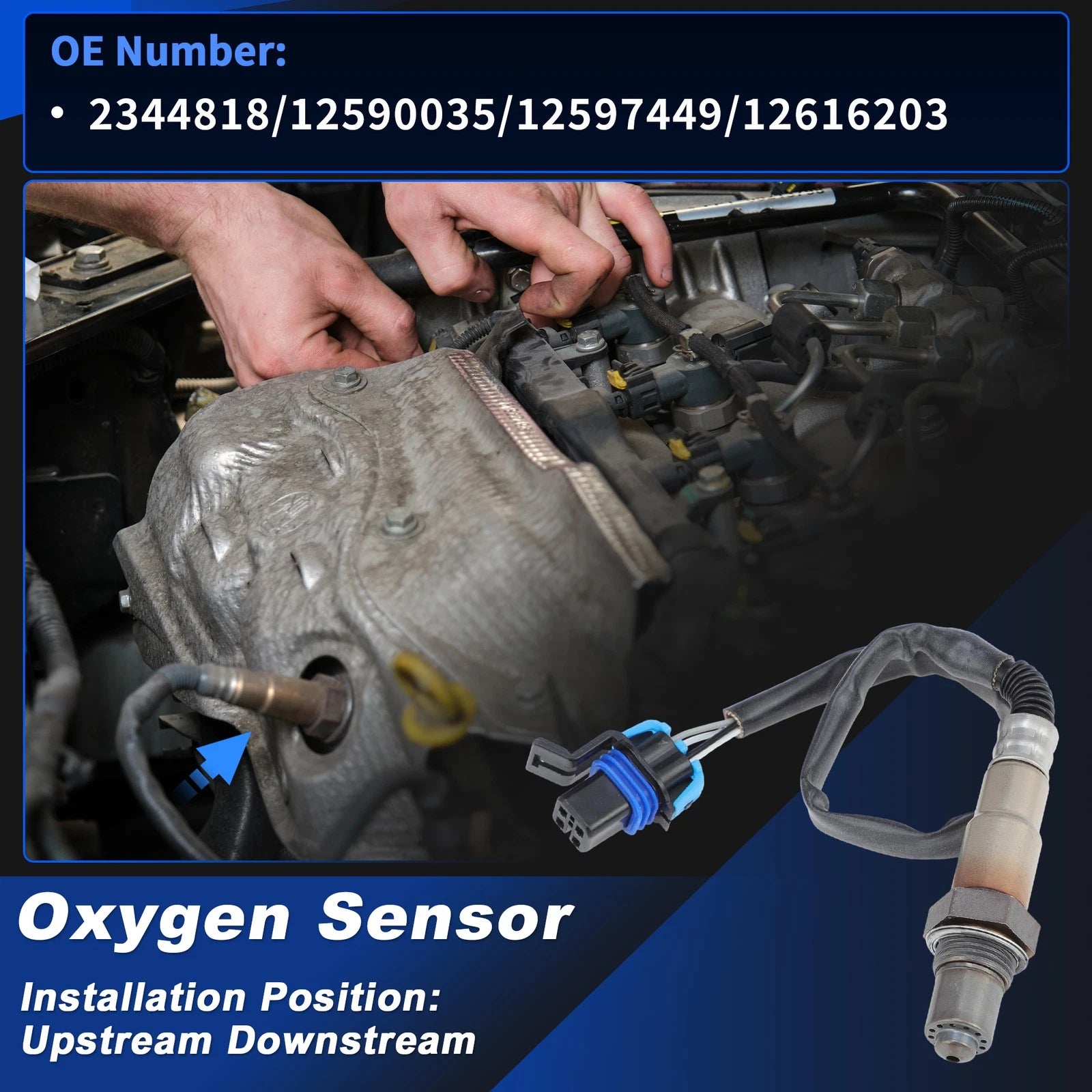 Oxygen Sensor for Cadillac CTS V6 3.6L (2005–2019) 1pcs