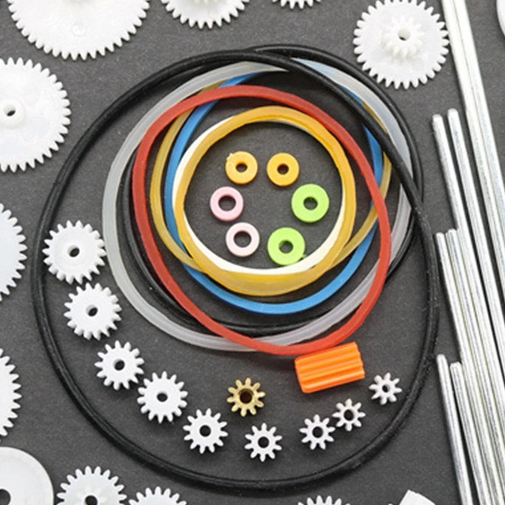 82Pcs Plastic Gears Set for Toy Robot