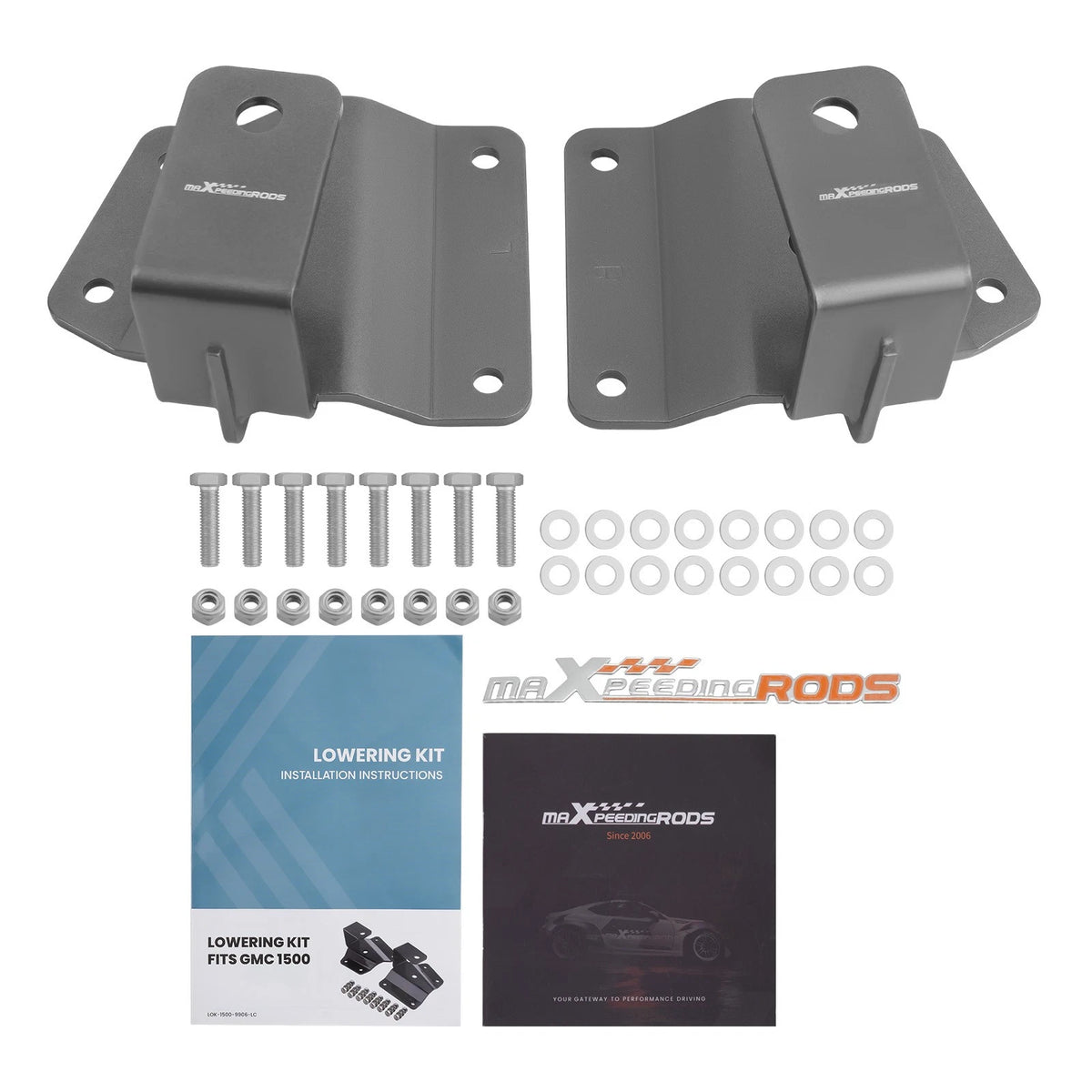 Lowering Kit 2" Rear Axle Drop Hangers for GMC Sierra Silverado 1500 (1999–2006)