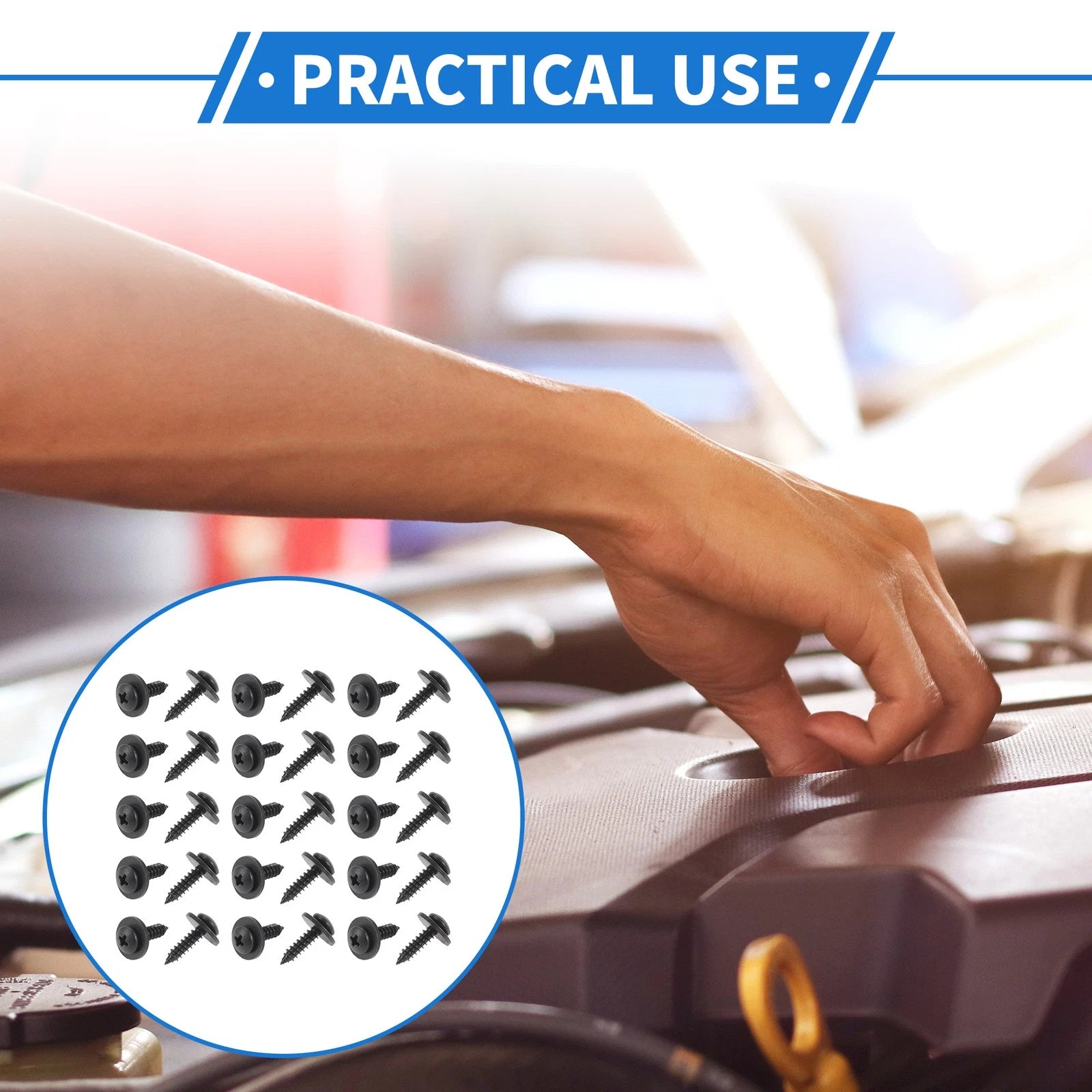 30 Pcs Fender Liner Splash Shield Screw Replacement for Honda Accord (2006–2007)