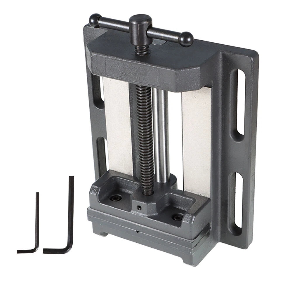 6-Inch Low Profile Drill Press Vise for Drilling Tapping & Reaming