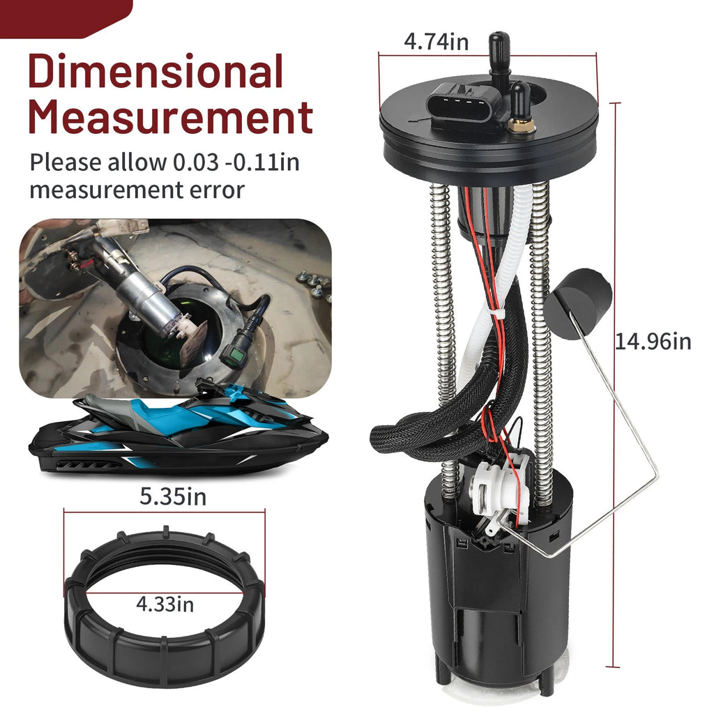 Fuel Pump Assembly #275500734 for Sea-Doo RXP X 255 RXT 215 260 Wake 155 Pro 215 (2008–2019)