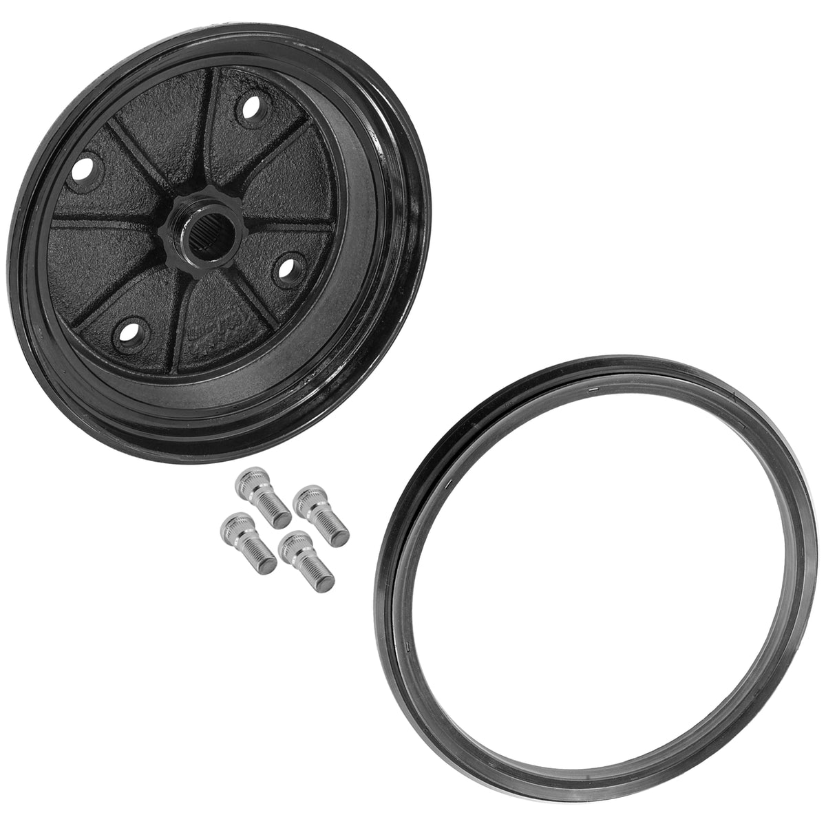 Front Brake Drum Wheel Hub Replacement for Kawasaki Mule 4000 (2009–2021)