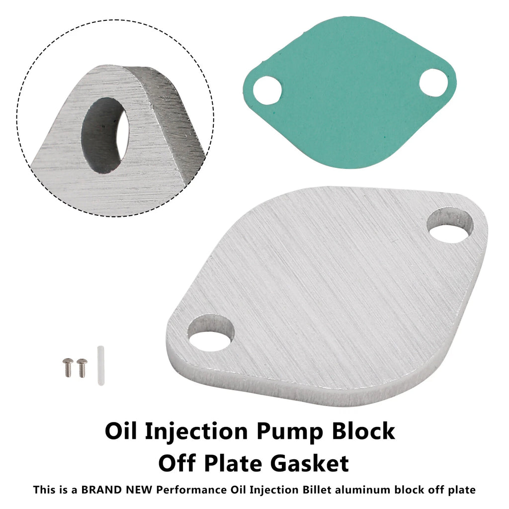 Oil Injection Pump Block Off Plate Gasket for Suzuki LT50 LTA50 JR50 (All Years)