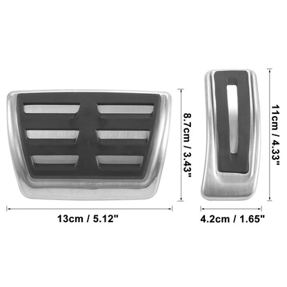 Accelerator Brake Foot Pedal Pads Cover Kit for Audi A6 Quattro A7 Quattro (2012–2018)