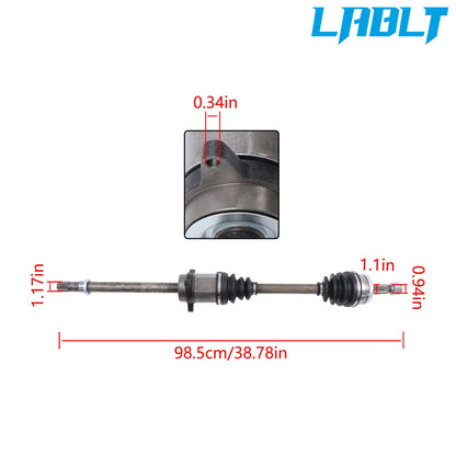 CV Axle Assembly for Nissan Altima 2.5L (2002–2006) 66-6130