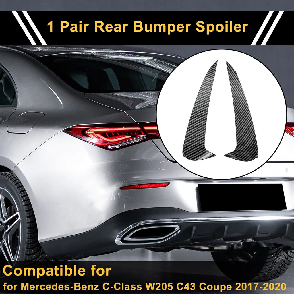 Rear Bumper Spoiler Pair Replacement for Mercedes-Benz C-Class W205 C43 (2015–2021)