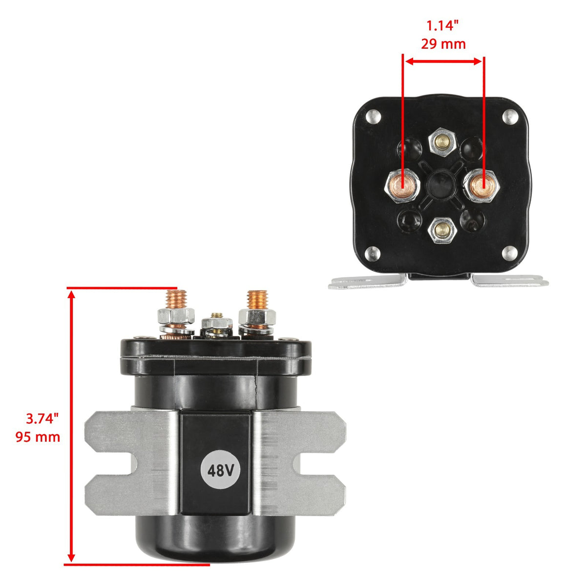 48V Starter Solenoid Replacement for EZ GO Titan and XI 875 (1995–2024)