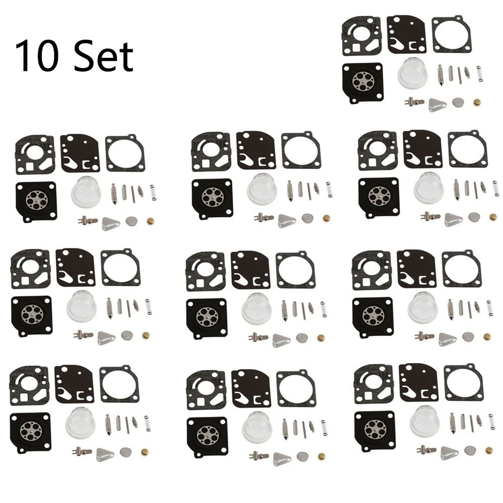 10 Set Carb Repair Kit for ZAMA C1U C1Q RB-47 (WeedEater Trimmer Blower)