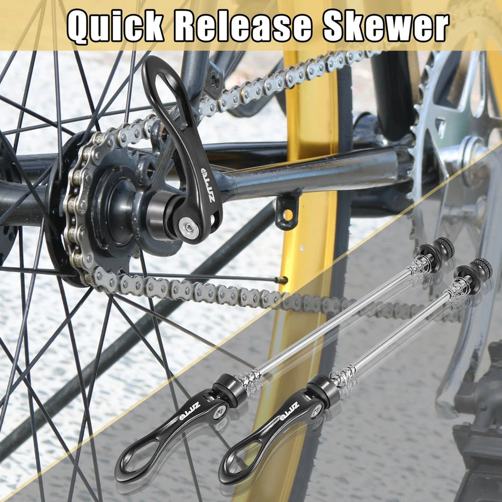 2pcs Quick Release Skewers for MTB Road Bike Front Rear Wheel Hub (Front)