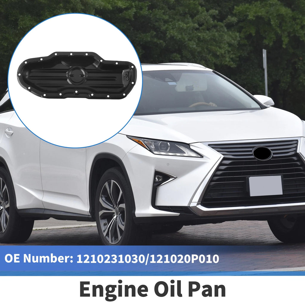 Engine Oil Pan Replacement for Lexus GS300 2006 Aluminum Alloy Black