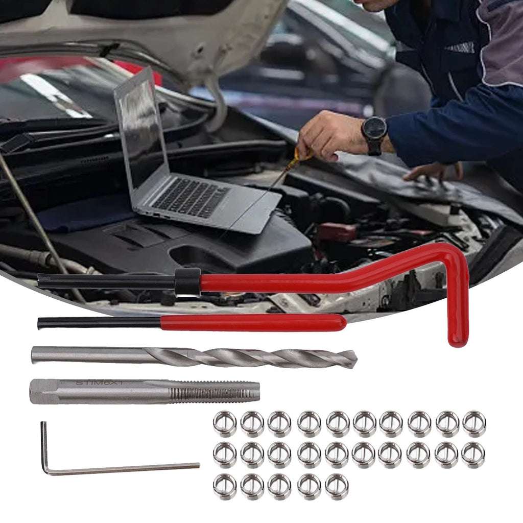 30Pcs Metric Thread Repair Insert Kit M61MM for Engine Repair