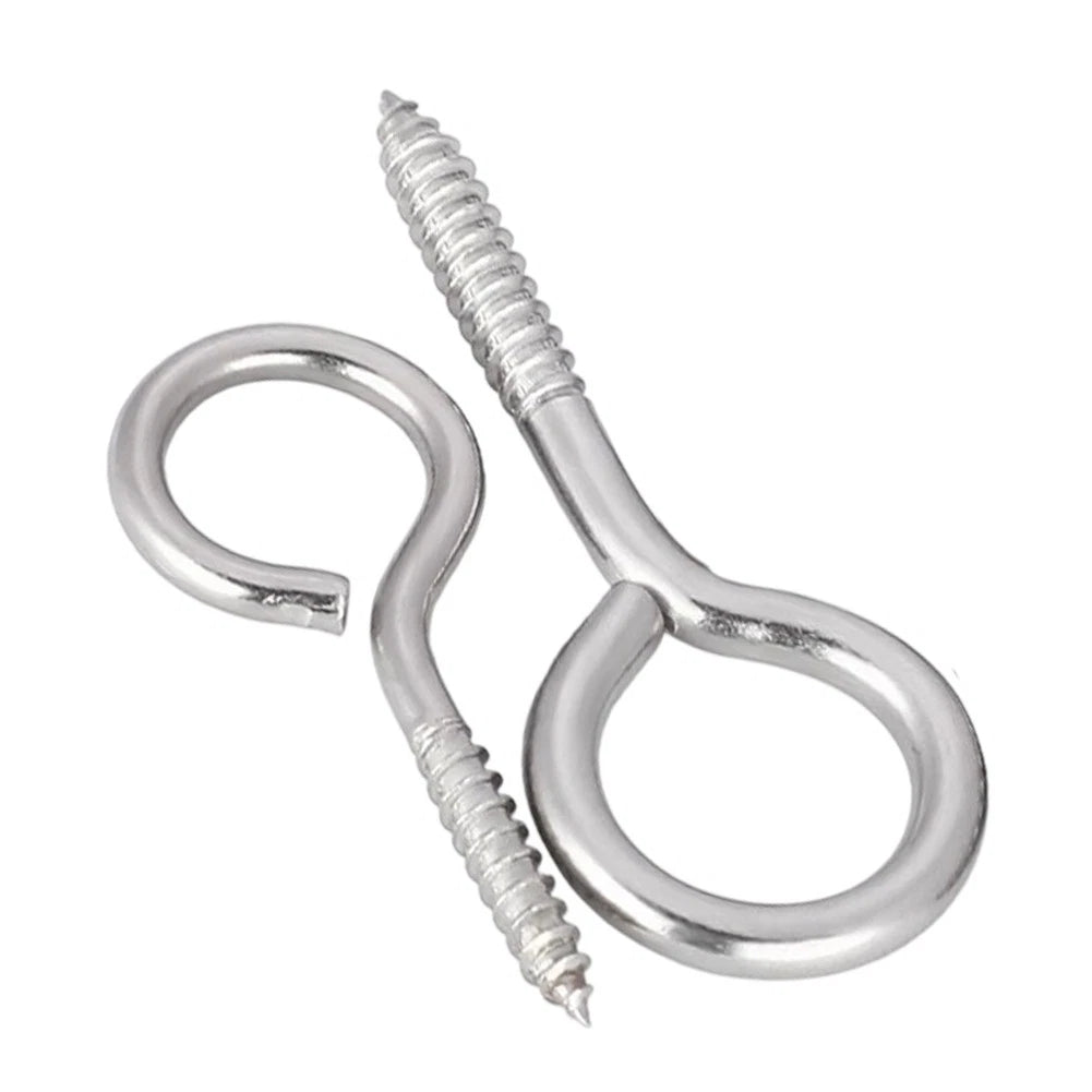 10pcs Eye Hooks Screws for Hanging Shelves Signs Lights
