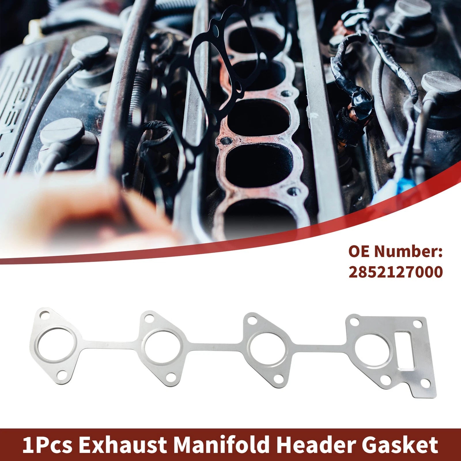 Exhaust Manifold Header Gasket Replacement for Hyundai Santa Fe (2001–2006)