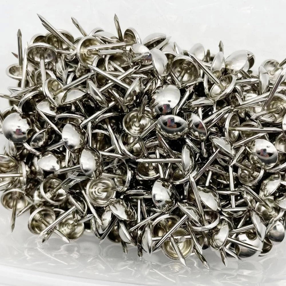 100Pcs Upholstery Nails for Furniture (Silver)