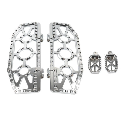 Driver Passenger Floorboard Foot Peg Pedals for Harley Road King (1994–2023)