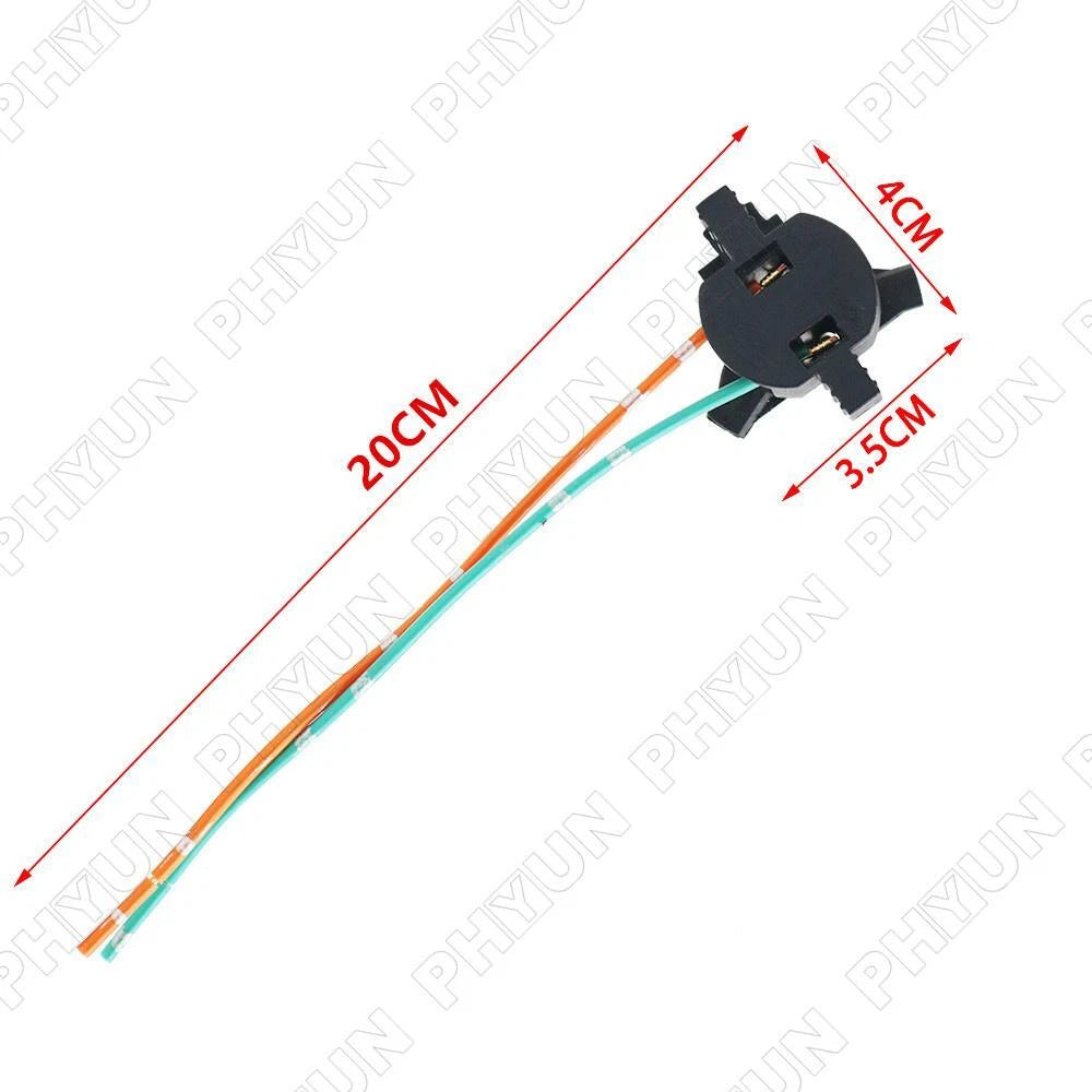 2Pcs H7 Headlight Halogen Lamp Socket Adapter For Fog Lights Daytime Light Bulbs