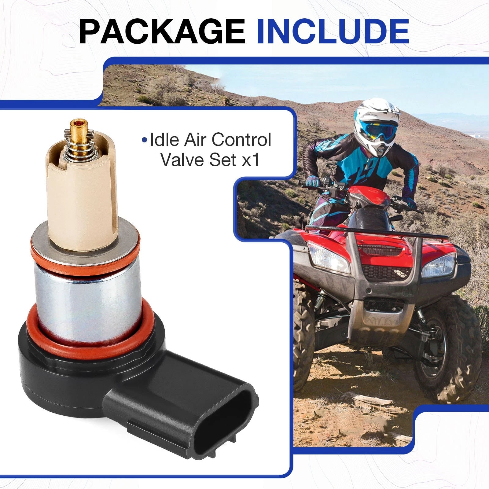 Idle Air Control Valve for Honda Foreman Rubicon 520 TRX520FA5/FA6/FA7 (2020–2024)