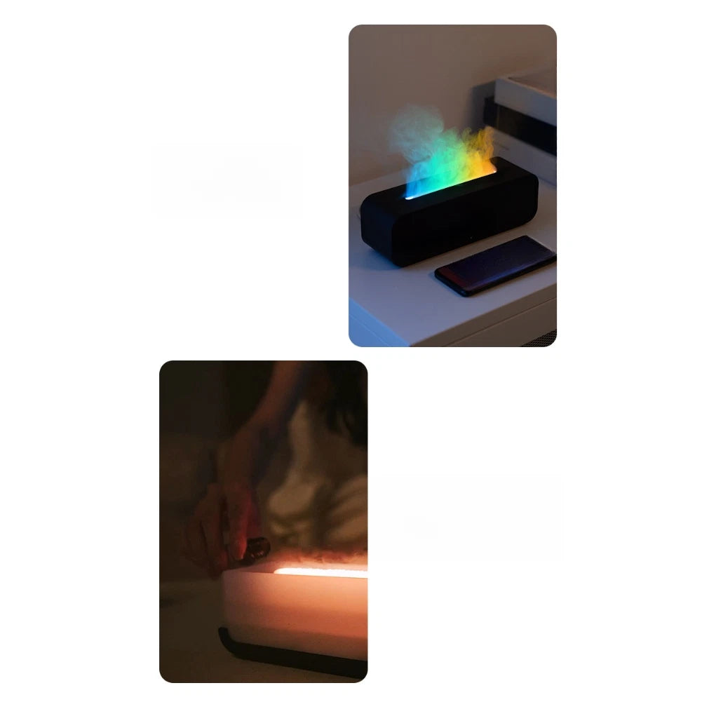 Aroma Diffuser with Sound Activated Flame and Seven Color LEDs