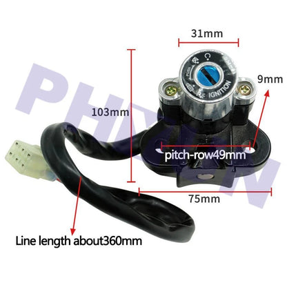 Ignition Key Lock Set Kit for Universal Motorcycle