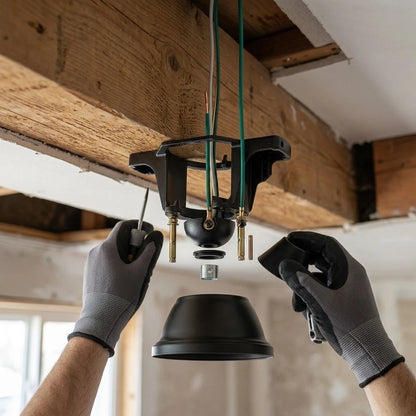 Ceiling Fan Mounting Bracket Kit for Universal Fit (128.5 x 62.6 x 50 mm)