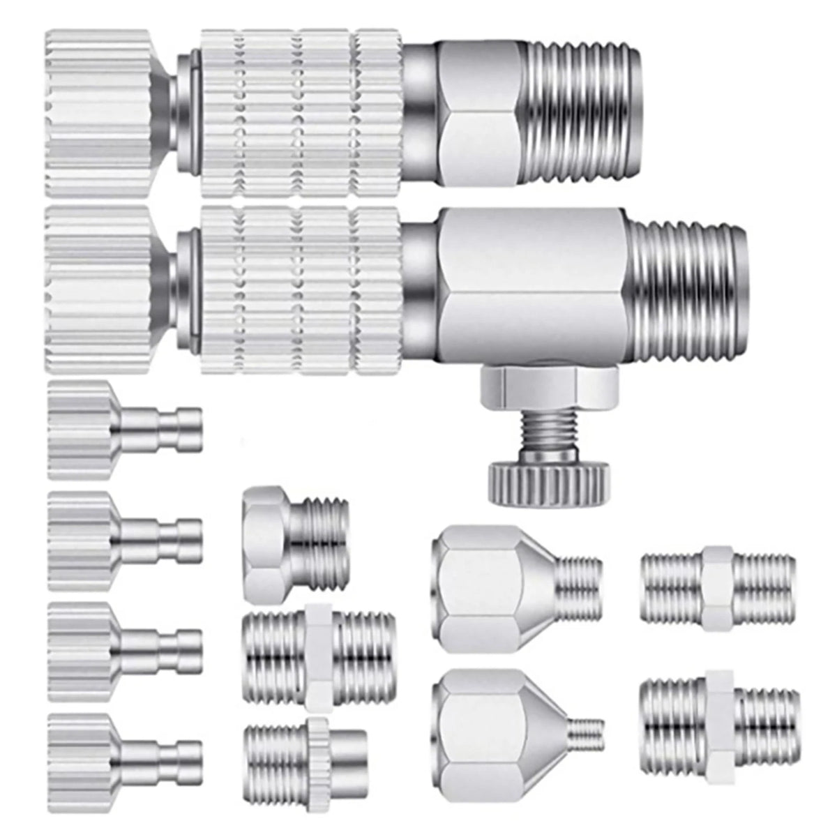 15 Pieces Airbrush Adapter Kit for Spray Guns (Universal)