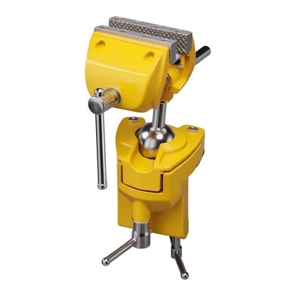 Woodworking Vise with Protective Rubber Jaw and Base Pads