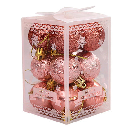 Set of 12 Christmas Tree Ornaments Decorations