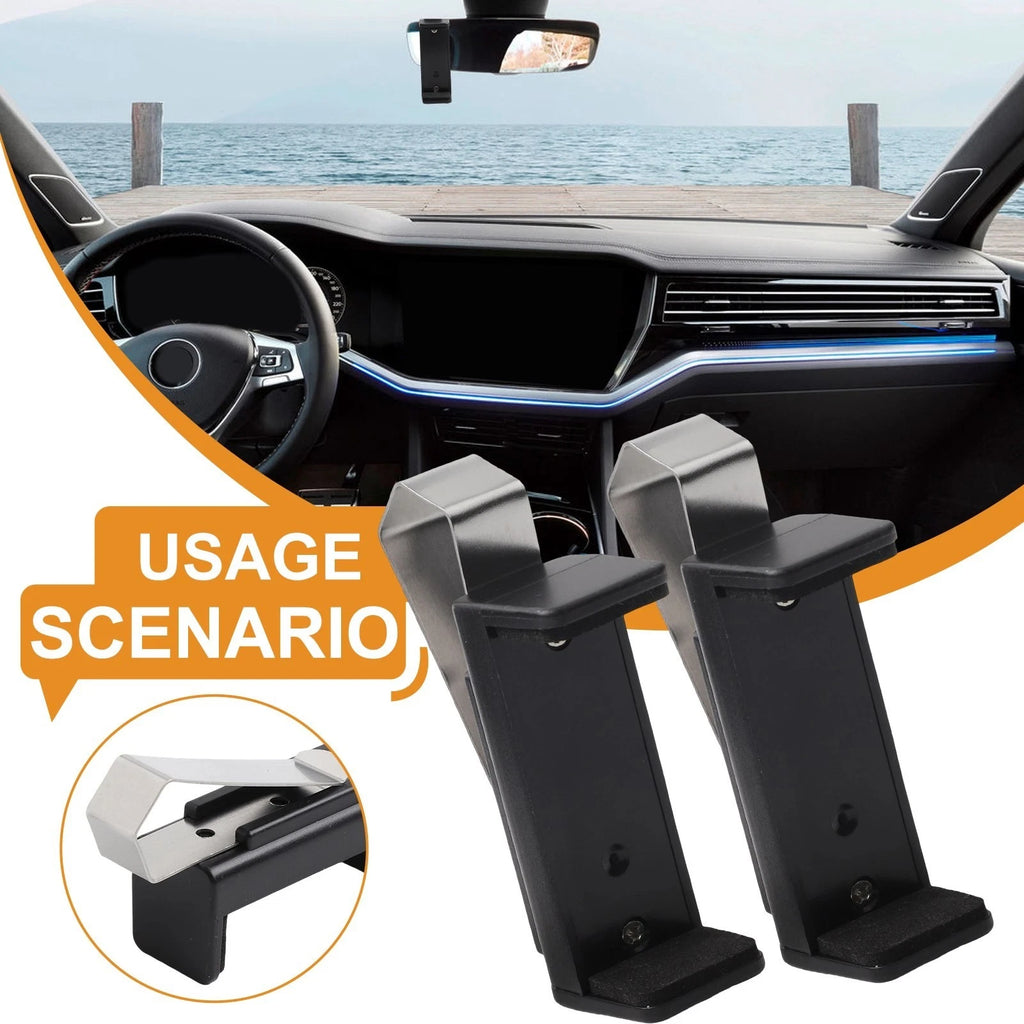 2X Adjustable Car Sun Visor Clip for Garage Door Remote Storage