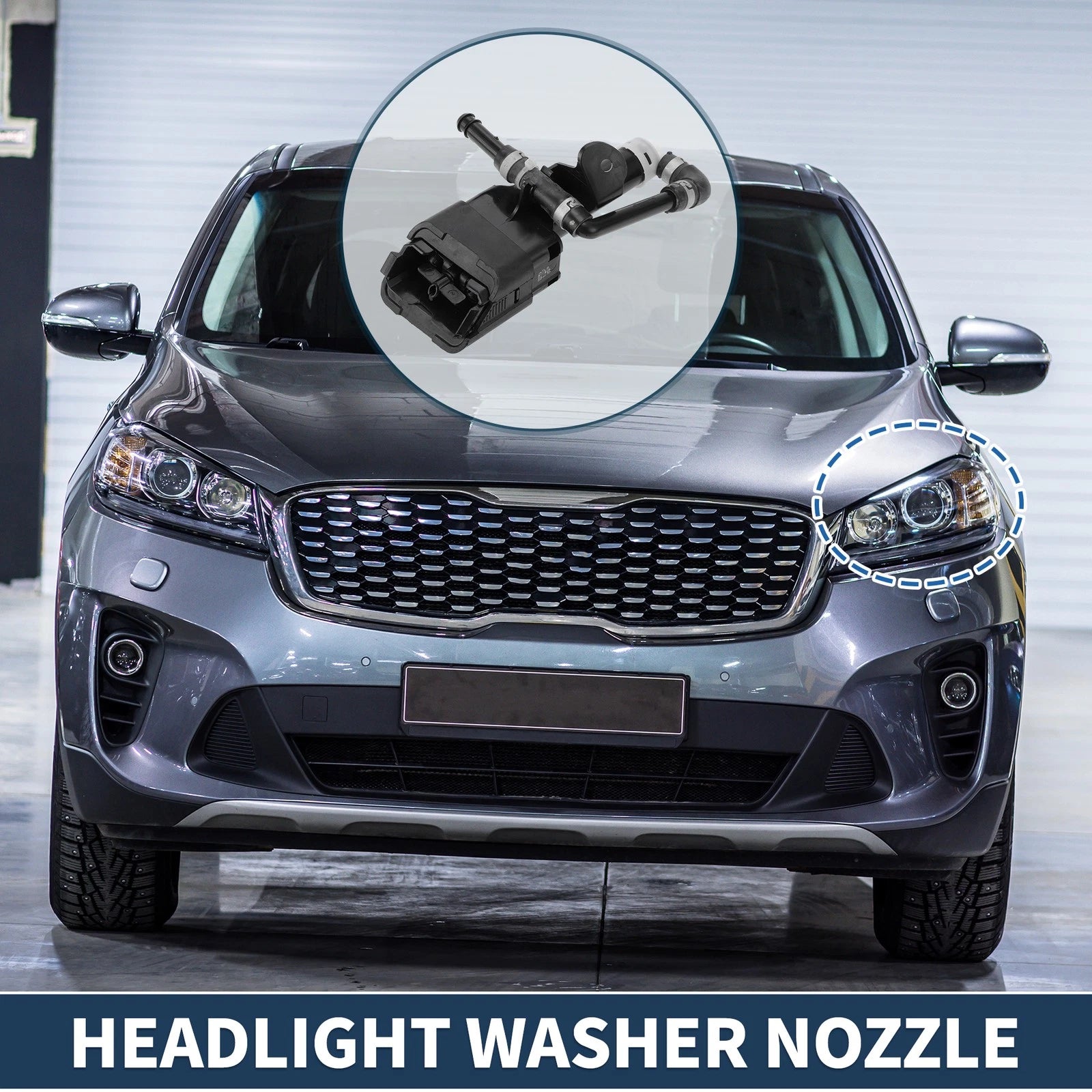 Front Driver Side Headlight Washer Nozzle Replacement for Mazda 6 (2007–2013)