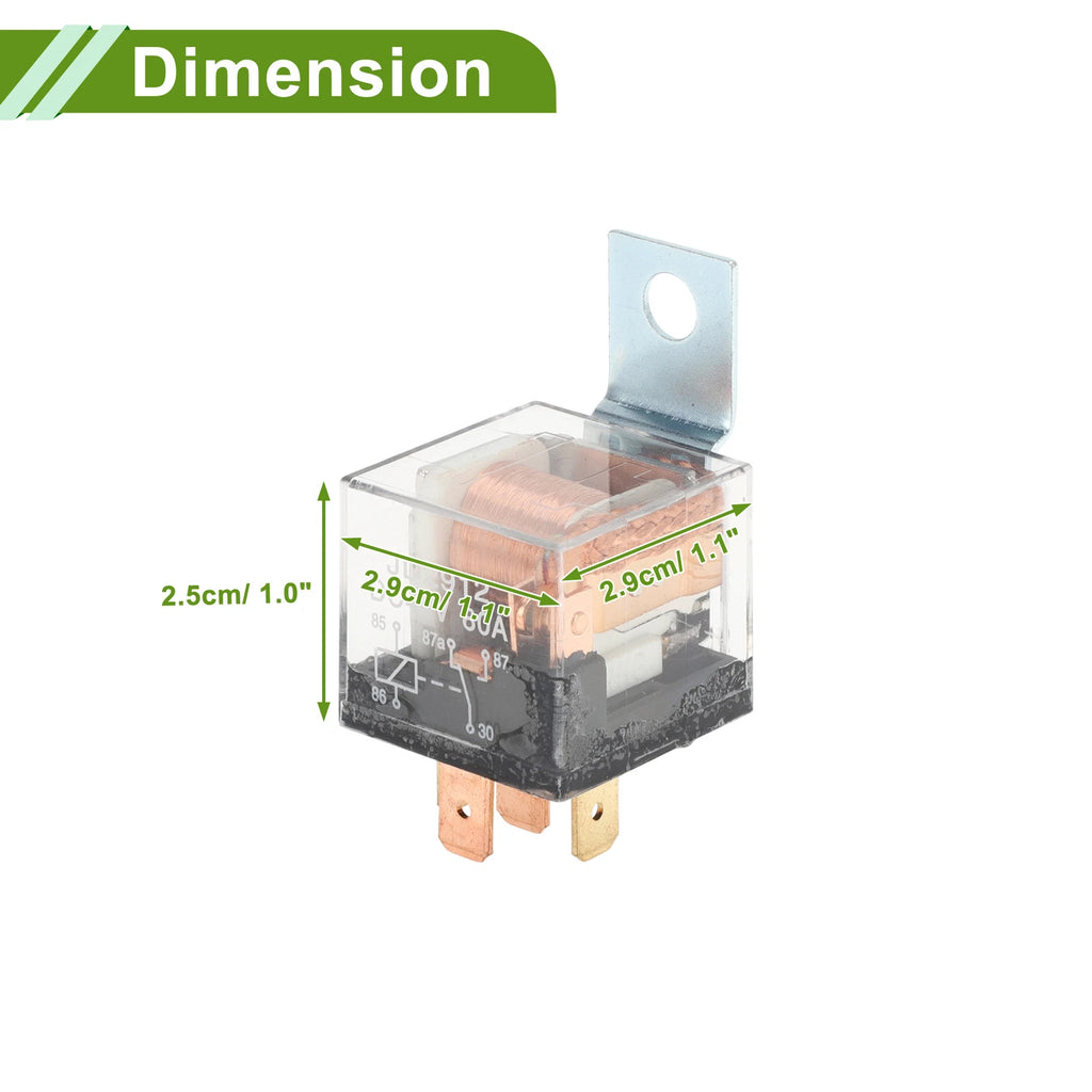 2 Pcs 5-Pin 48V 80A Waterproof Auto Relay for Various Vehicles