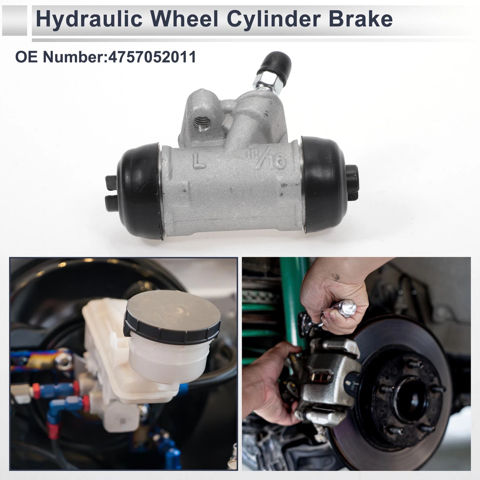 Brake Wheel Cylinder Rear Left Replacement for Toyota Echo (2000–2005)