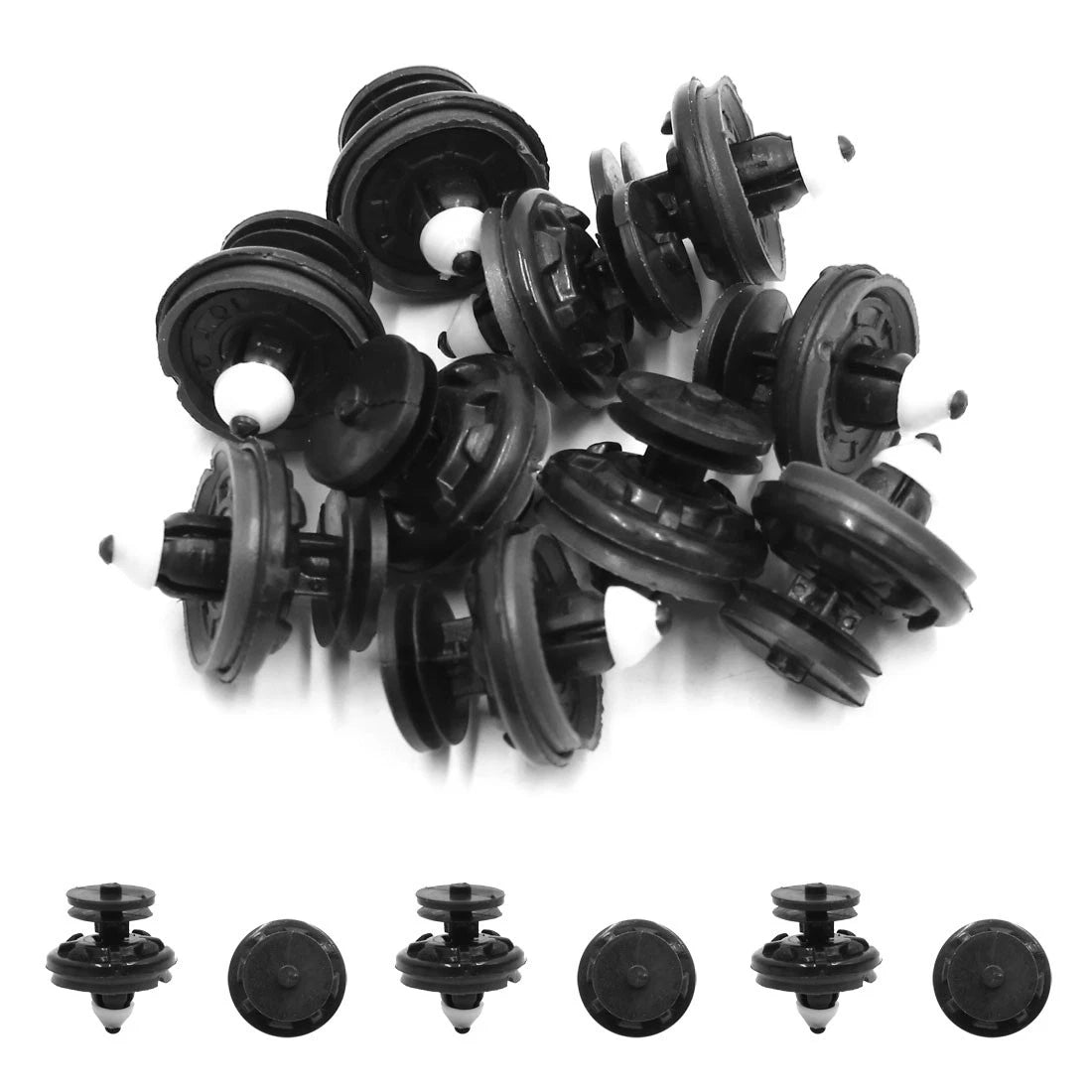 10pcs Plastic Rivet Clips Bumper Fastener 8mm for Audi (2005–2018)