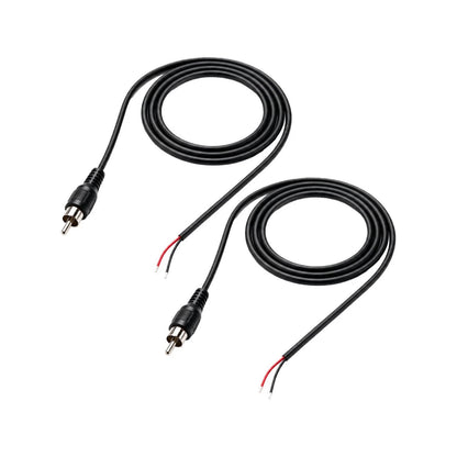 1m RCA Male Plug to Bare Wire Pigtail Audio Cable for HDTV