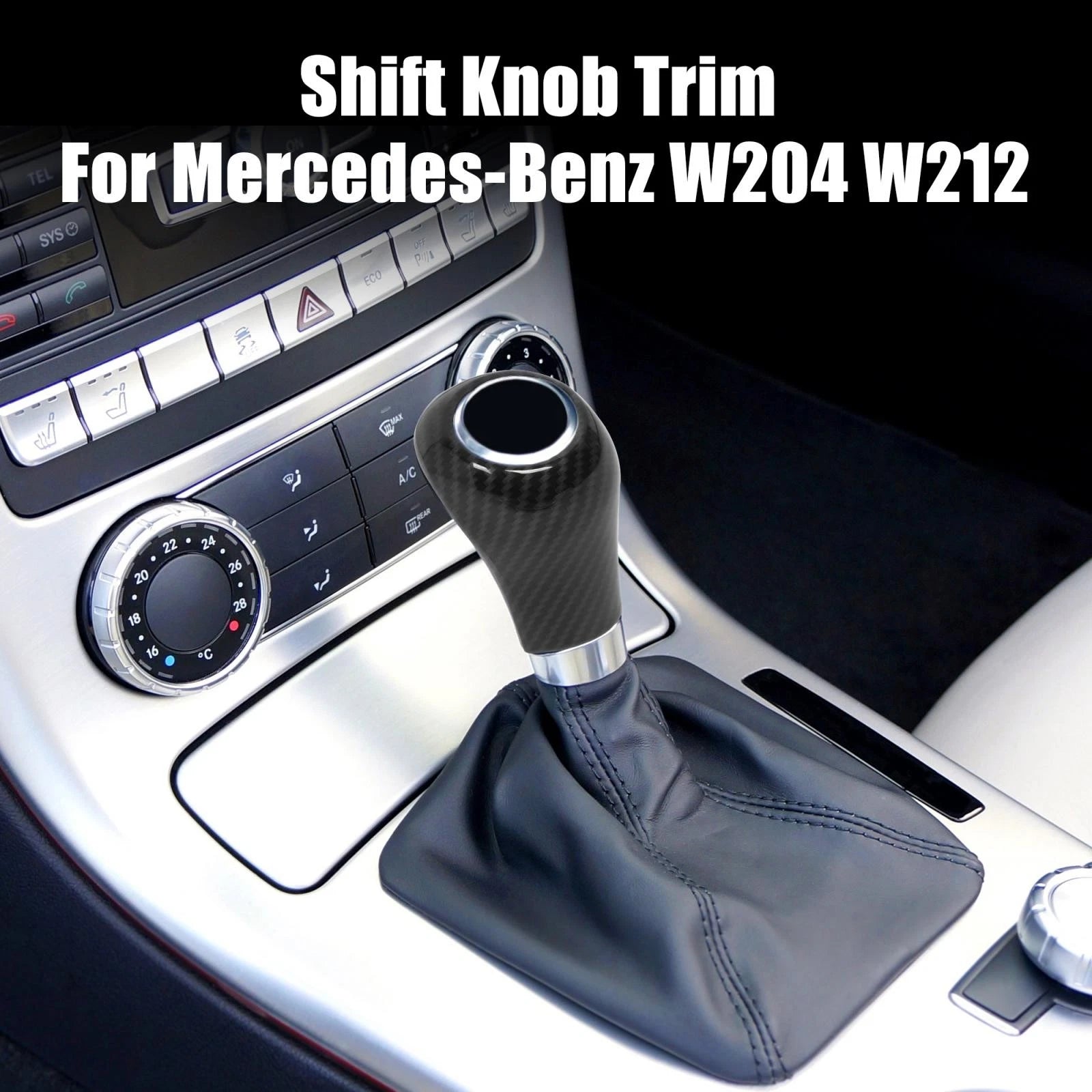 Gear Shift Knob Panel Cover Replacement for Mercedes-Benz A-Class (2004–2011)