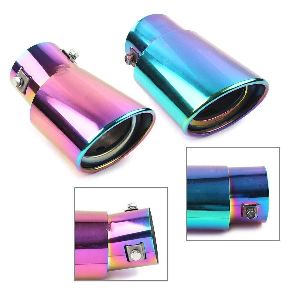 Universal Stainless Steel Round Exhaust Pipe Tail Muffler Tip