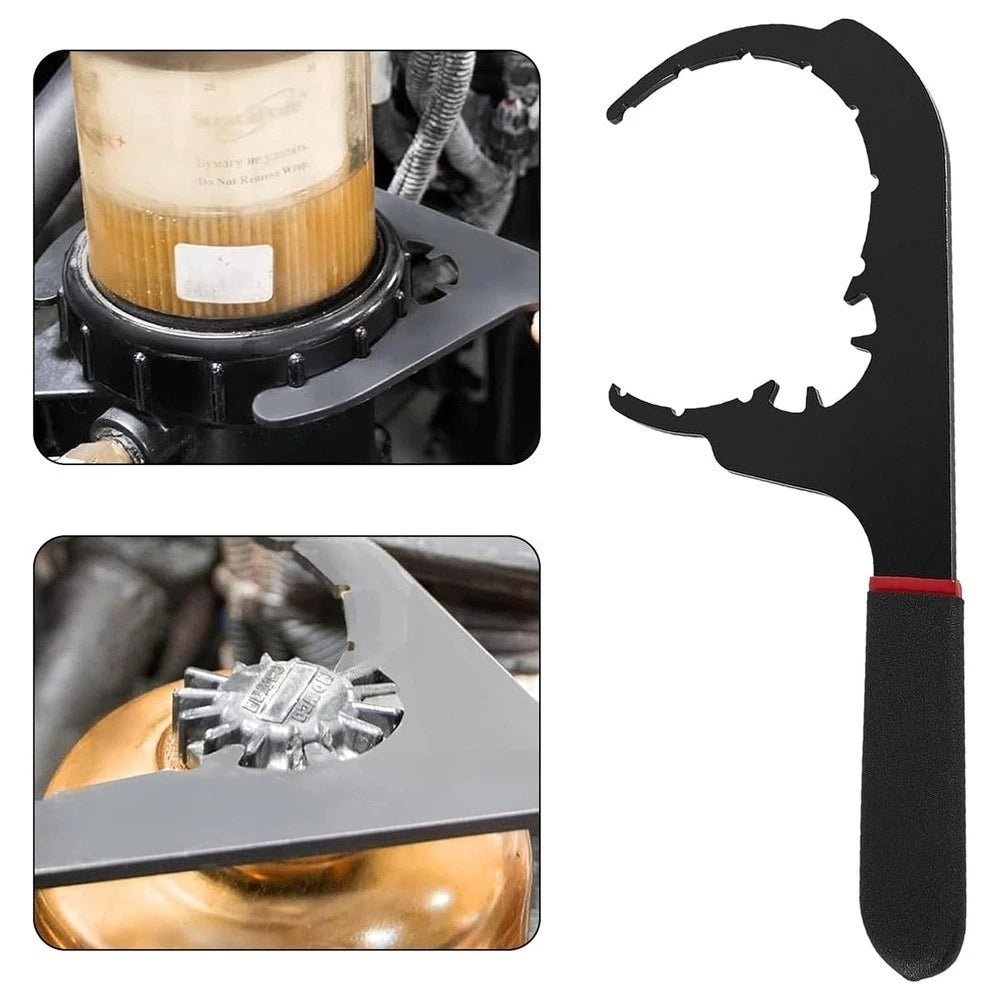 Fuel Filter Wrench Set 4 6 Inch 6 Inch for Diesel Engine Service Black Red