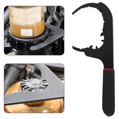 Fuel Filter Wrench Set 4 6 Inch 6 Inch for Diesel Engine Service Black Red