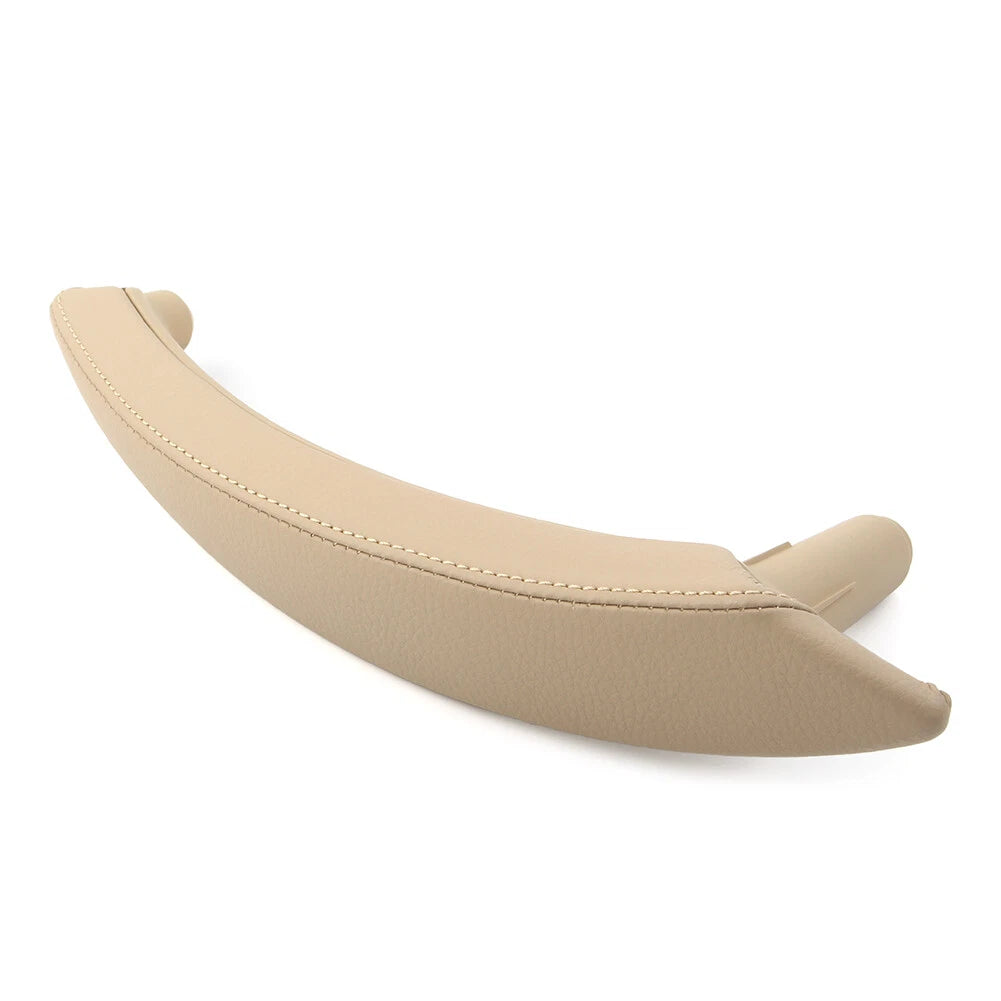 1 Pcs Beige Door Trim Pull Handle Right Side Real Leather for BMW X5 X6 (2007–2013)