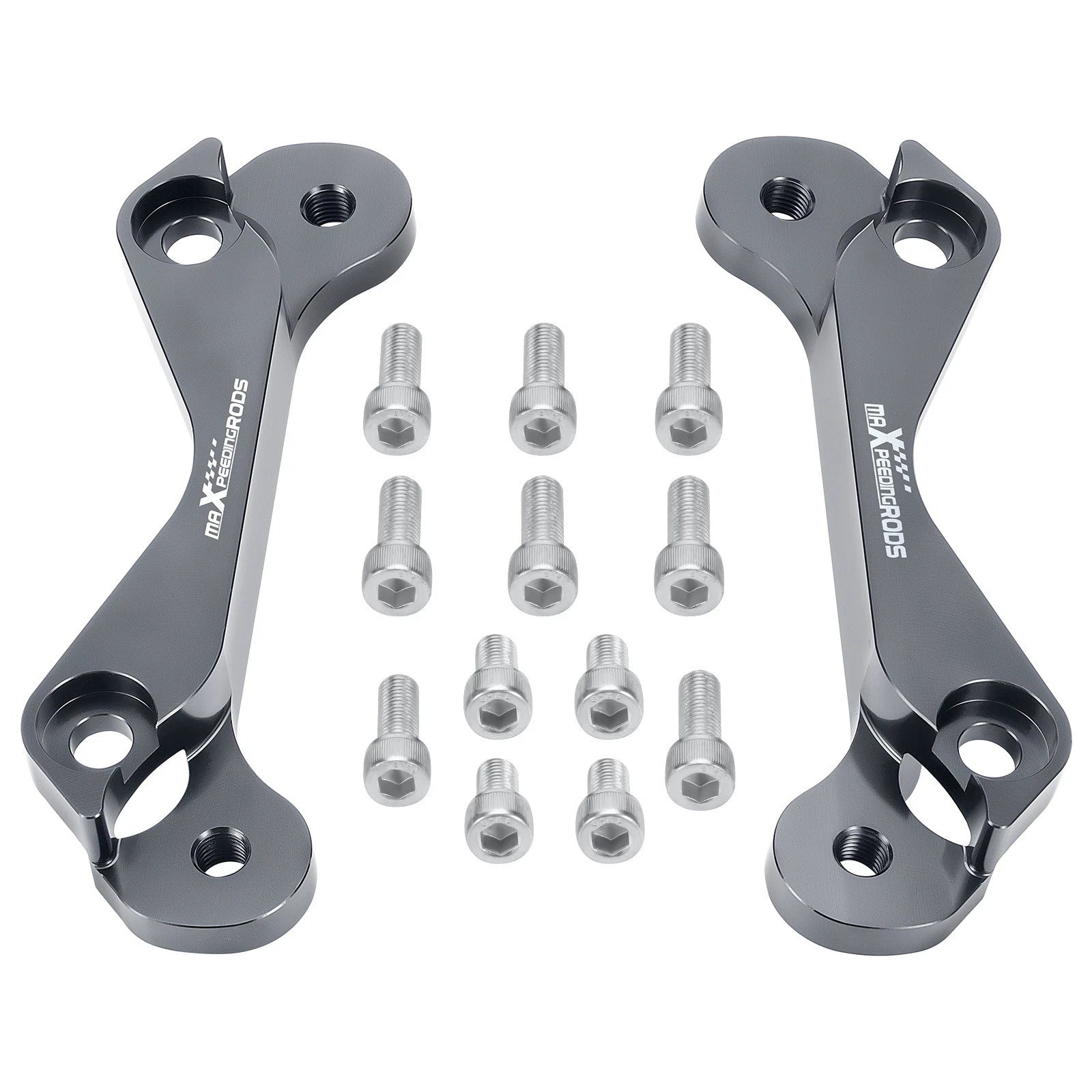 Caliper Bracket Adapter for Subaru Forester/Legacy (2009–2018) Gray w/Hardware