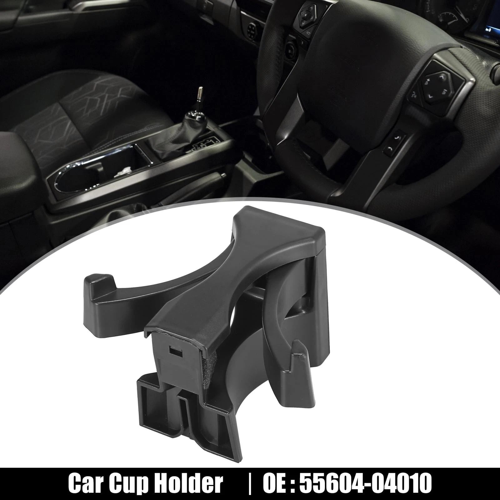 Center Console Cup Holder Divider Insert for Toyota Tacoma (2005–2015)