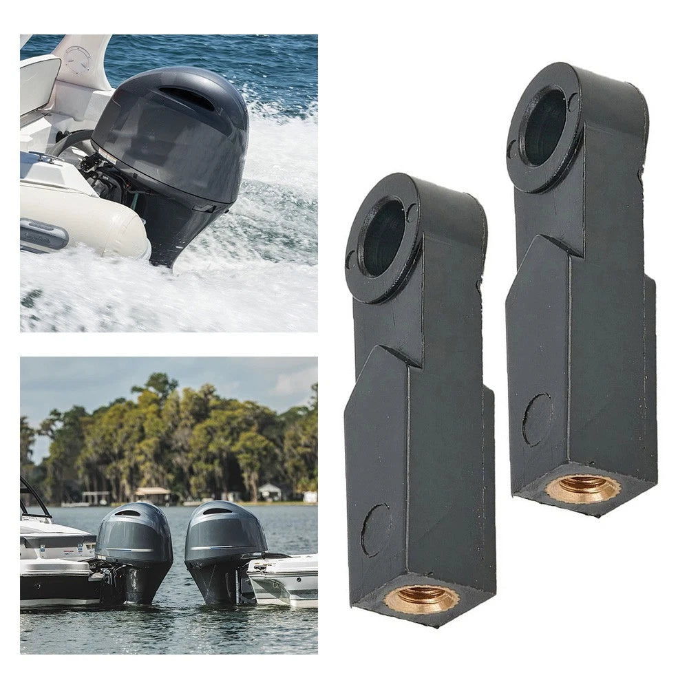 2X Outboard Control Box Cable End Connector for Universal Applications