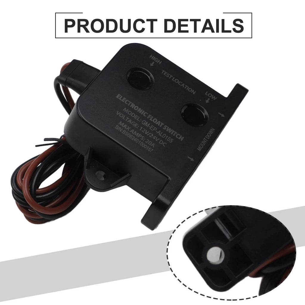 Bilge Pump Float Switch Sensor for DC12V Boats (Automatic Water Level Detection)