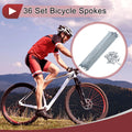 Bicycle Spoke Set 195mm Zinc Plated for 36mm Wheel (14G)