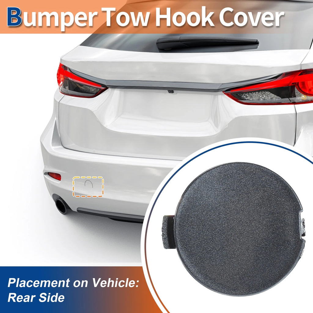 Rear Left Tow Hook Cover for Mazda 6 Atenza 2018–2021 Meteor Gray