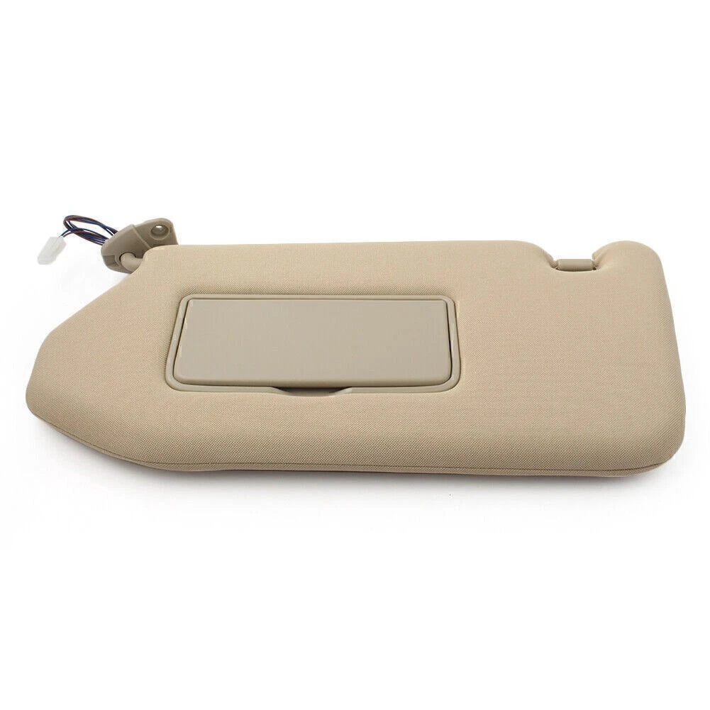 Left Side Sun Visor Cover for Nissan Pathfinder (2013–2018) 16 BeigeCar